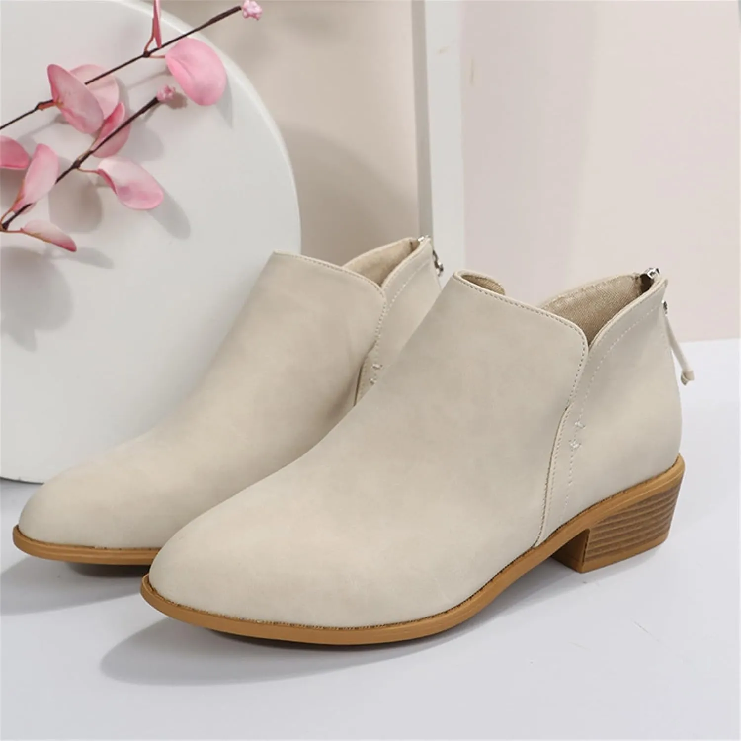 Womens Black Ankle Boots Botines Vaqueros Para Mujer Botas De Invierno Para Mujer Teacher for Women 2024 Womens Black Ankle Boots Arch Support Ankle Bootie for Women
