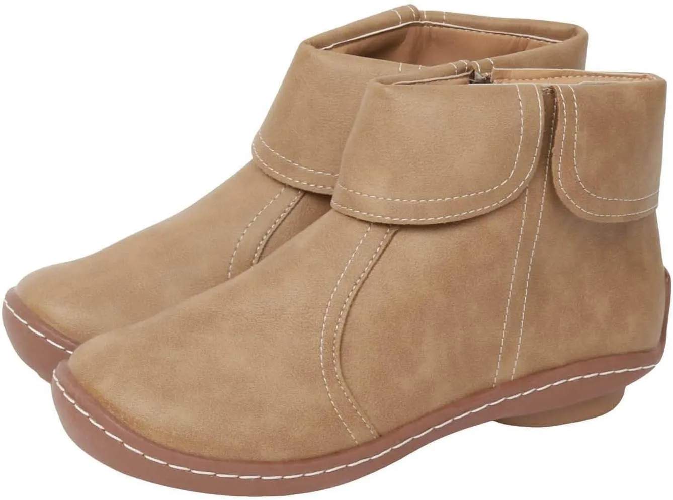 Women's Casual Boots Comfortable Women Low Heels Casual Boots Round Toe Low Heel Casual Comfortable Boots for Women