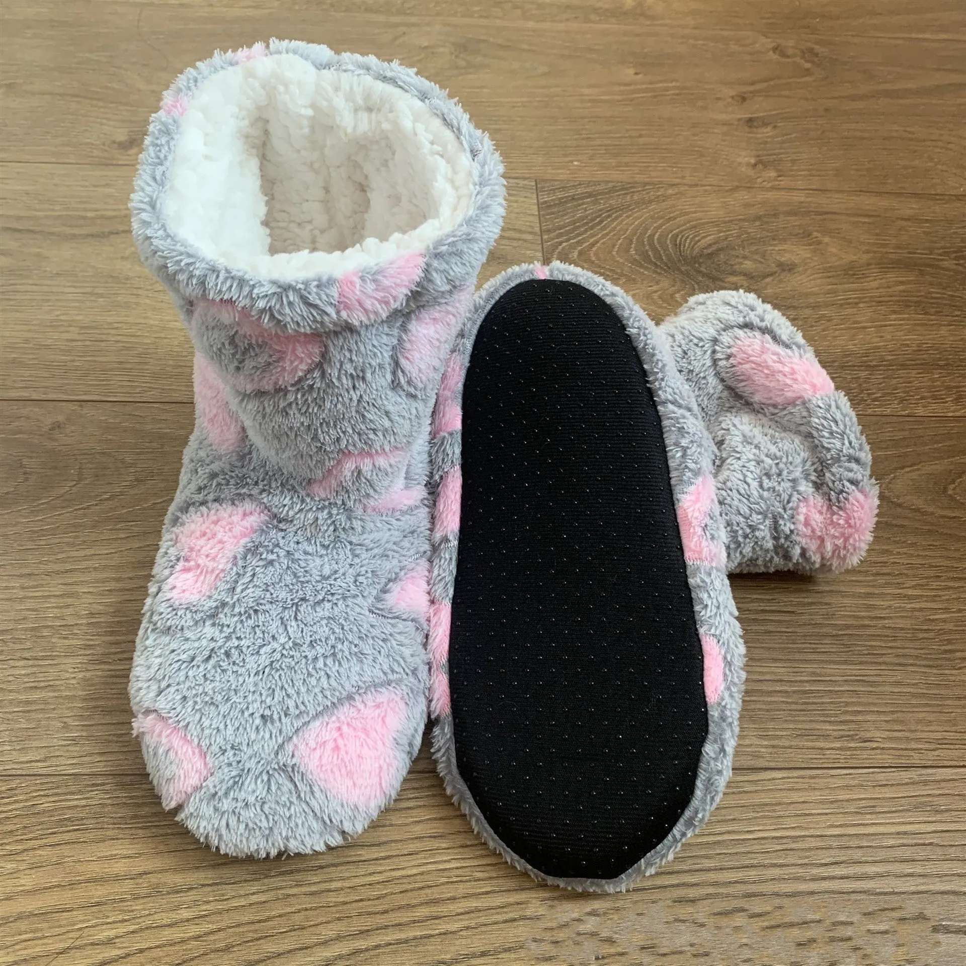 Women's Fuzzy Boot Slippers