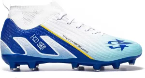 Women's high top Professional Sports Football Shoes for Indoor and Outdoor Training, Lightweight, Breathable, Fashionable and Comfortable Cleat Shoes