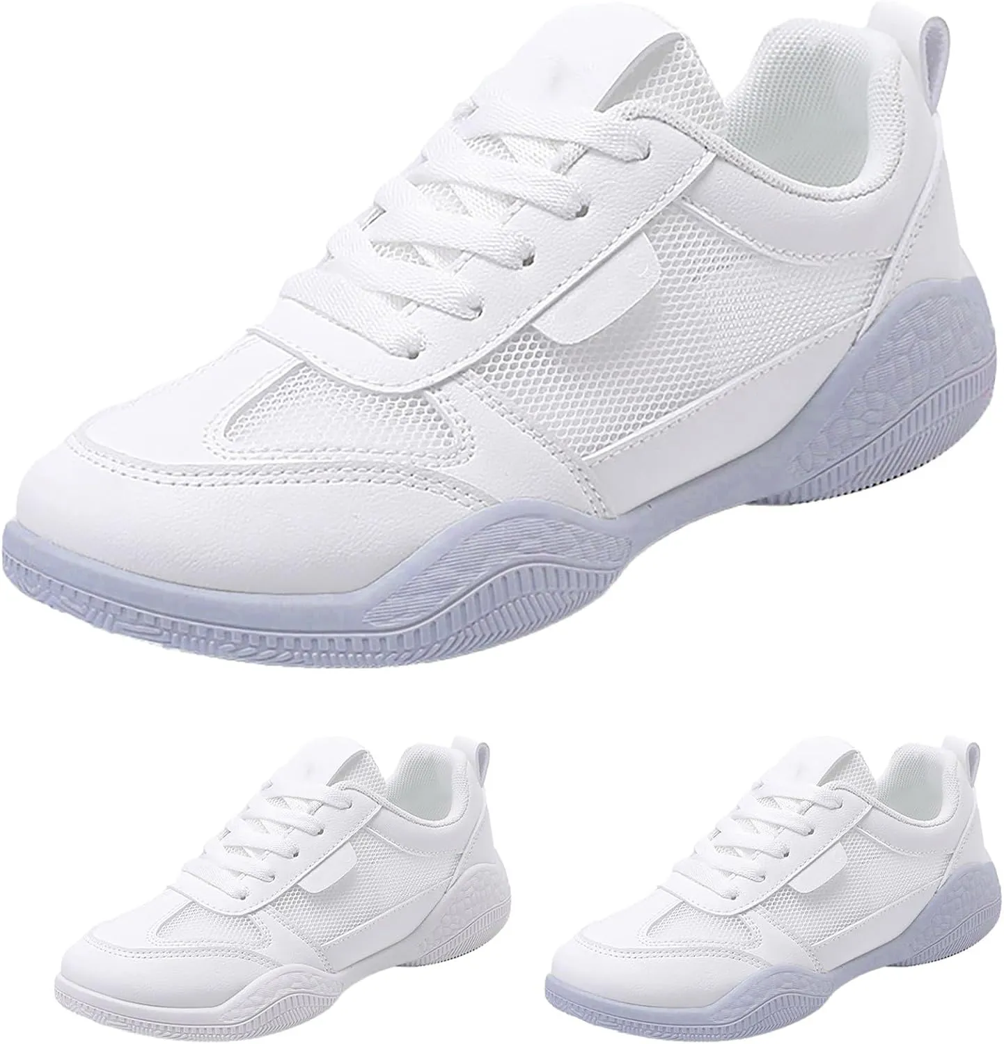 Womens Lace Up Sneakers Women Walking Tennis Shoes Non Slip Work Shoes Women Workout Men's Casual Shoes Fashion Sneakers White Tennis Shoe Cross Trainer Shoe