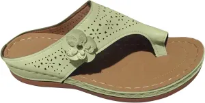 Women's Plus Size Casual Flip-flops Hollow-out Wedge Heel Clip Toe Summer Beach Sandals with Arch Support Mat