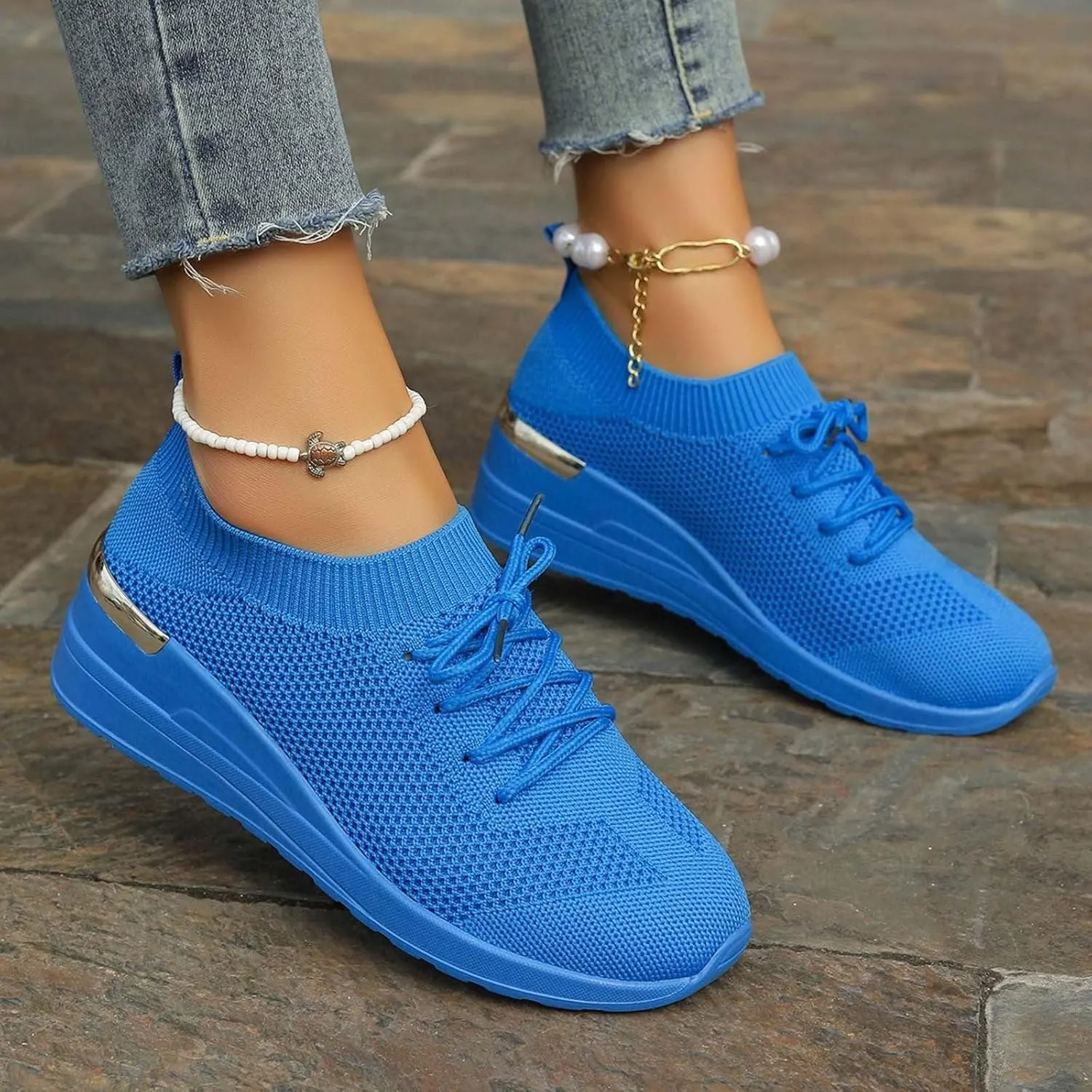Womens Running Walking Shoes Leisure Summer Sport Shoes Running Gym Workout Sneakers Slip on Athletic Shoes Women