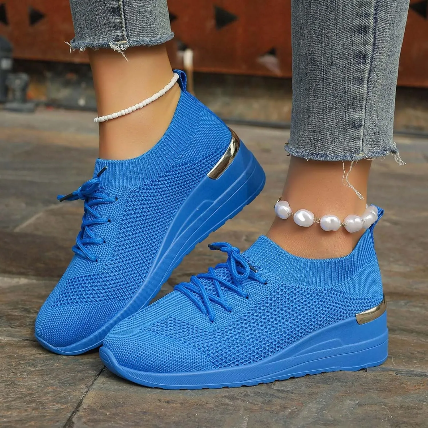 Womens Running Walking Shoes Leisure Summer Sport Shoes Running Gym Workout Sneakers Slip on Athletic Shoes Women