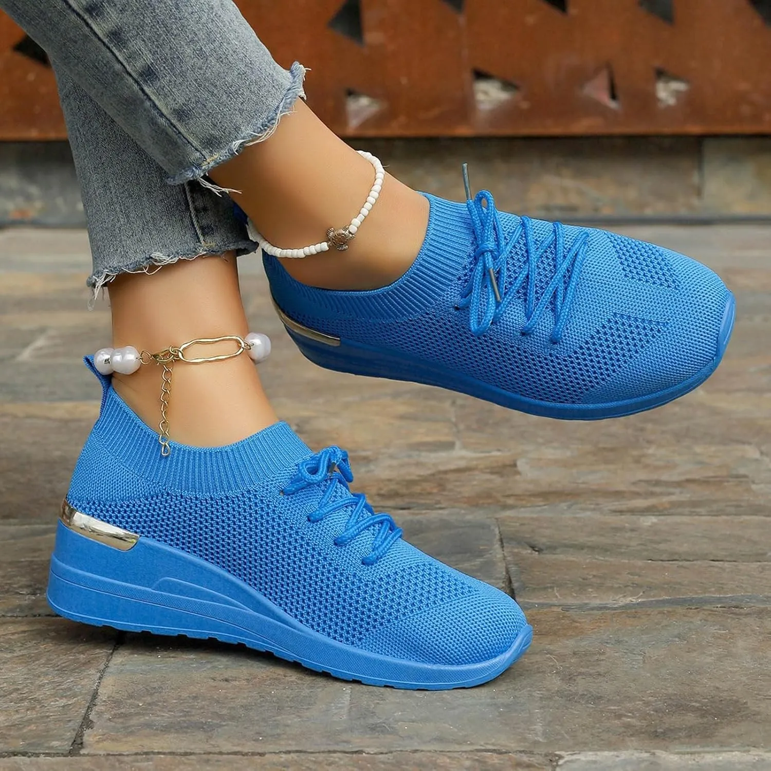 Womens Running Walking Shoes Leisure Summer Sport Shoes Running Gym Workout Sneakers Slip on Athletic Shoes Women