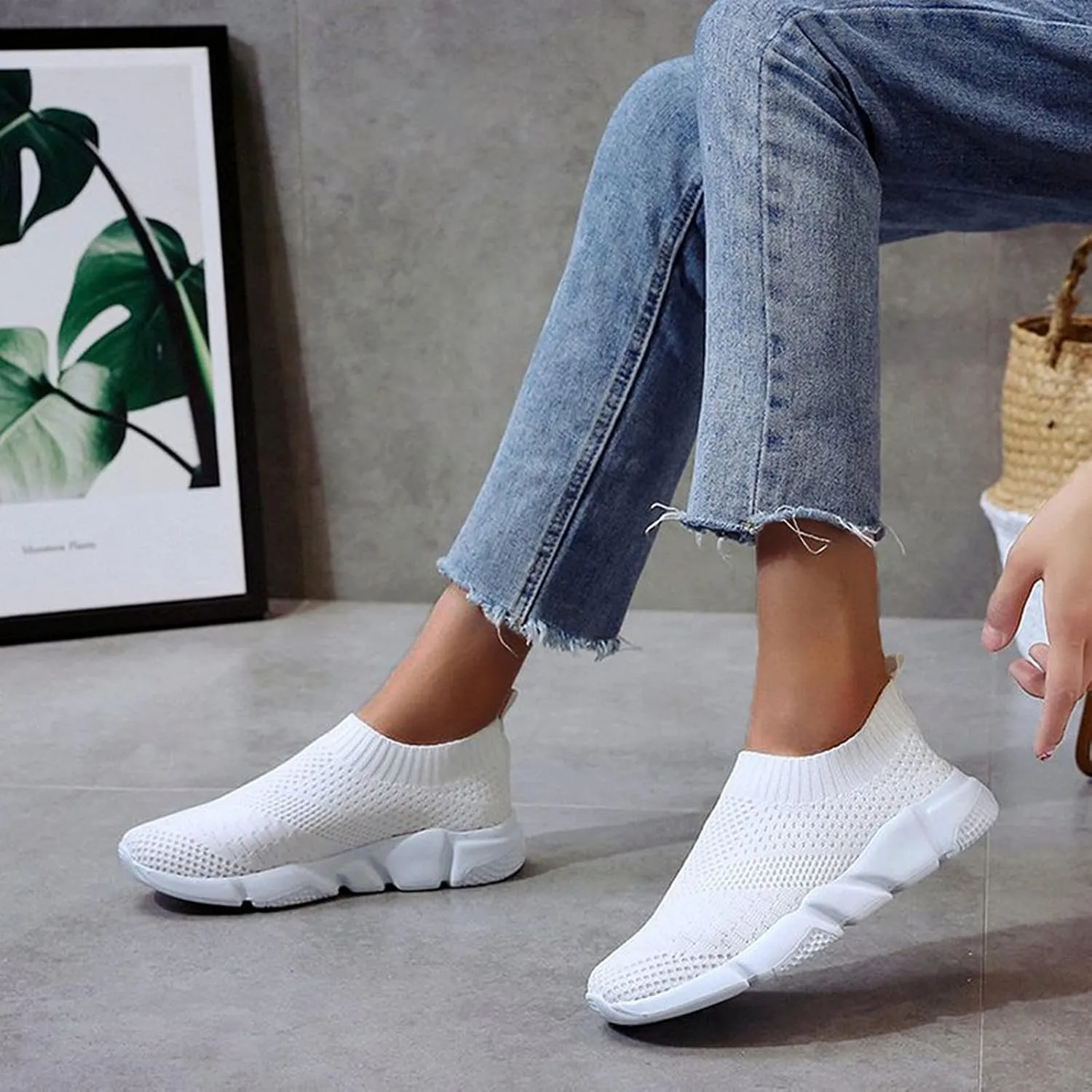 Womens Shoes 7.5 Wide Width Sneakers Slip On Sneakers Women Arch Support Wide Shoes for Women Sneakers Womens Light Weight Walking Sneakers Size 10 Wide Zapatos Das OrtopDicos para Mujeres