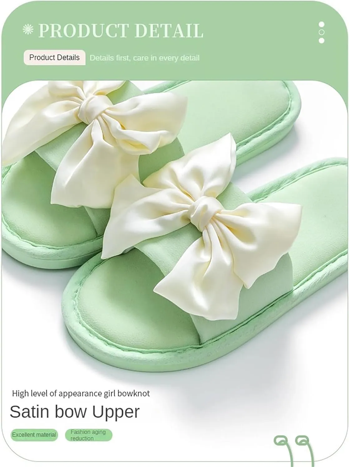 Women's Slides Sandals Comfortable Bow Knot Beach Slippers Casual Summer Flats Non-Slip House Slippers Fashion Round Open Toe Sandals Ladies Trendy Bedroom Slipper