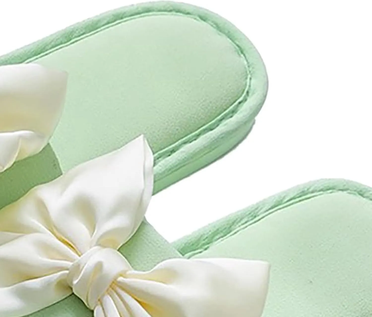 Women's Slides Sandals Comfortable Bow Knot Beach Slippers Casual Summer Flats Non-Slip House Slippers Fashion Round Open Toe Sandals Ladies Trendy Bedroom Slipper