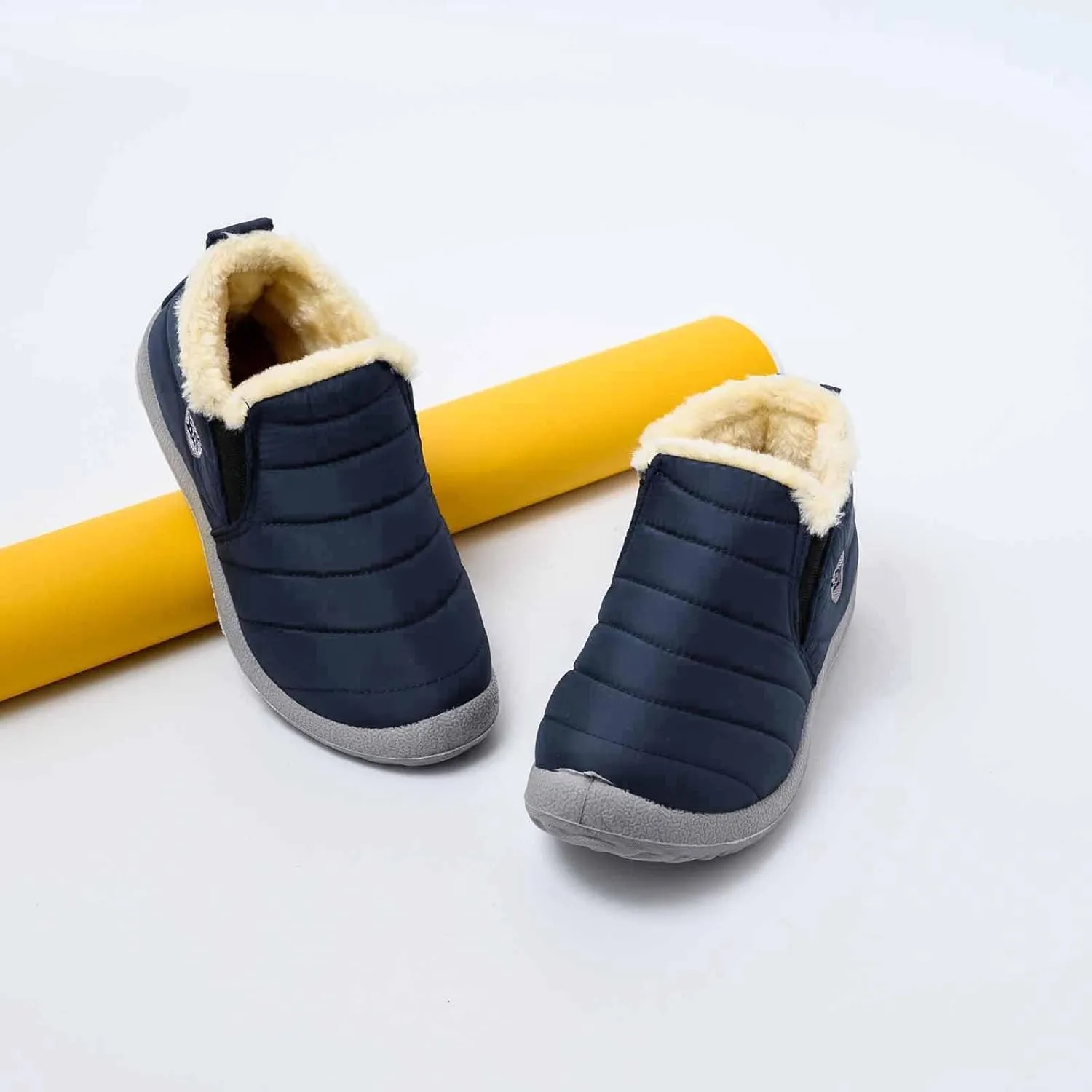 Womens Snow Boots Waterproof Slip on Women's Winter Waterproof Fur Lined Frosty Snow Boots Women's Winter Boots Wide Calf Zapatos Para La Nieve De Mujer Botas Contra El Agua Para Mujer