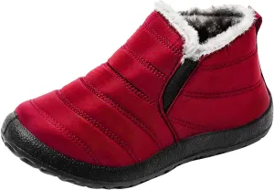 Womens Snow Boots Waterproof Wide Calf Winter Snow Boots for Women Fur Lined Warm Ankle Booties Fur Lined Winter Boots for Women Zapatos De Nieve Para Mujer Snow Boots Wide Calf