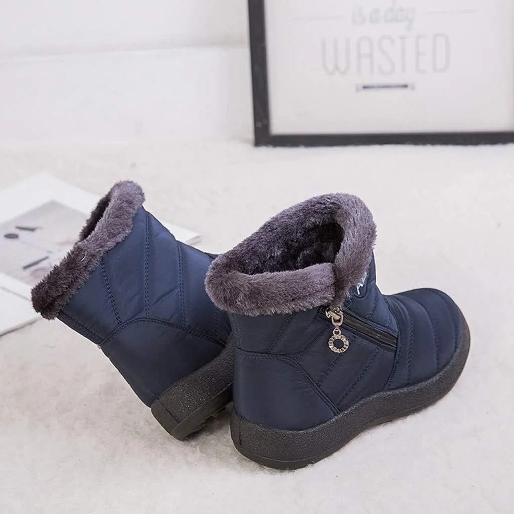 Womens Snow Boots Waterproof Wide Calf Womens Fall Fashion 2023 Boots Winter Winter Boots for Women Snow Womens Winter Hunting Boots Waterproof Insulated Botas Para Invierno Mujer Modernas