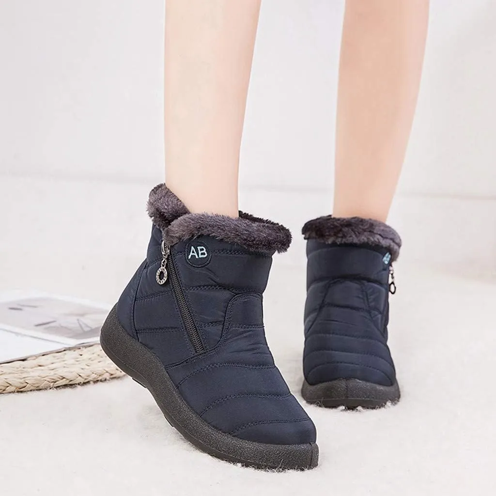 Womens Snow Boots Waterproof Wide Calf Womens Fall Fashion 2023 Boots Winter Winter Boots for Women Snow Womens Winter Hunting Boots Waterproof Insulated Botas Para Invierno Mujer Modernas