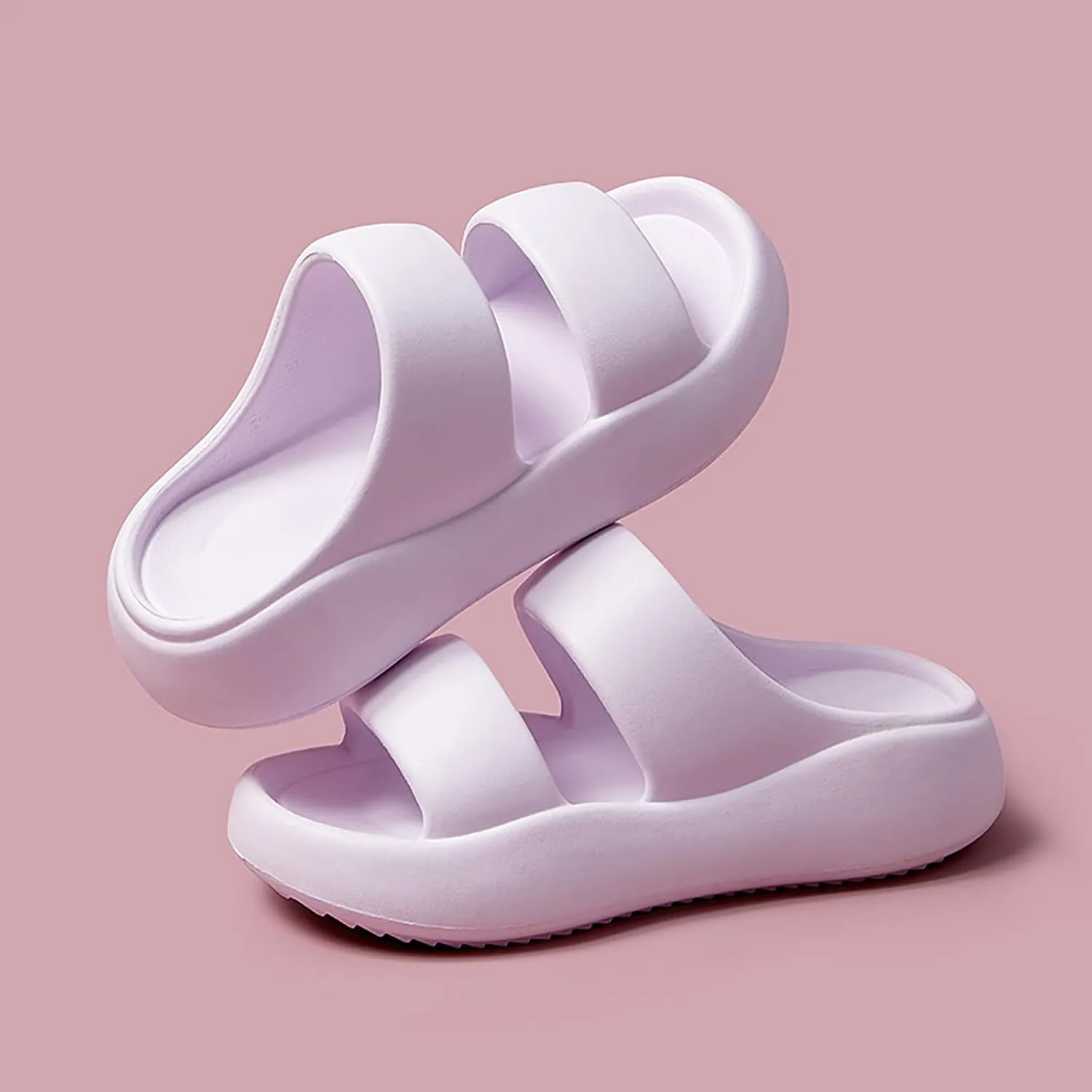 Women's Summer Comfortable Toe Separator Breathable paedic Bow Tie Beach Sandals Flip Flops Comfortable Sandals Leisure Open Shoes 2025 (Purple 4 UK)