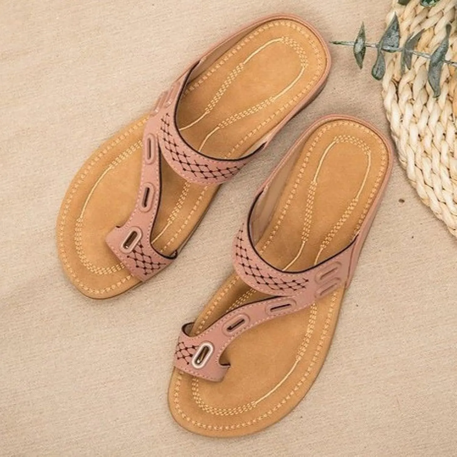 Womens Summer Flip Flops Casual Walking Wedges Platform Recovery Flipflops Pillow Soft Summer Beach Shoes