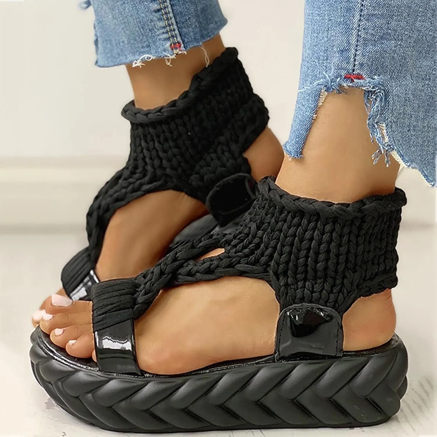 Women's Summer Sandals, Orthopaedic Shoes, Breathable Toe Comfortable Leisure Mules, Outdoor Beach Slippers