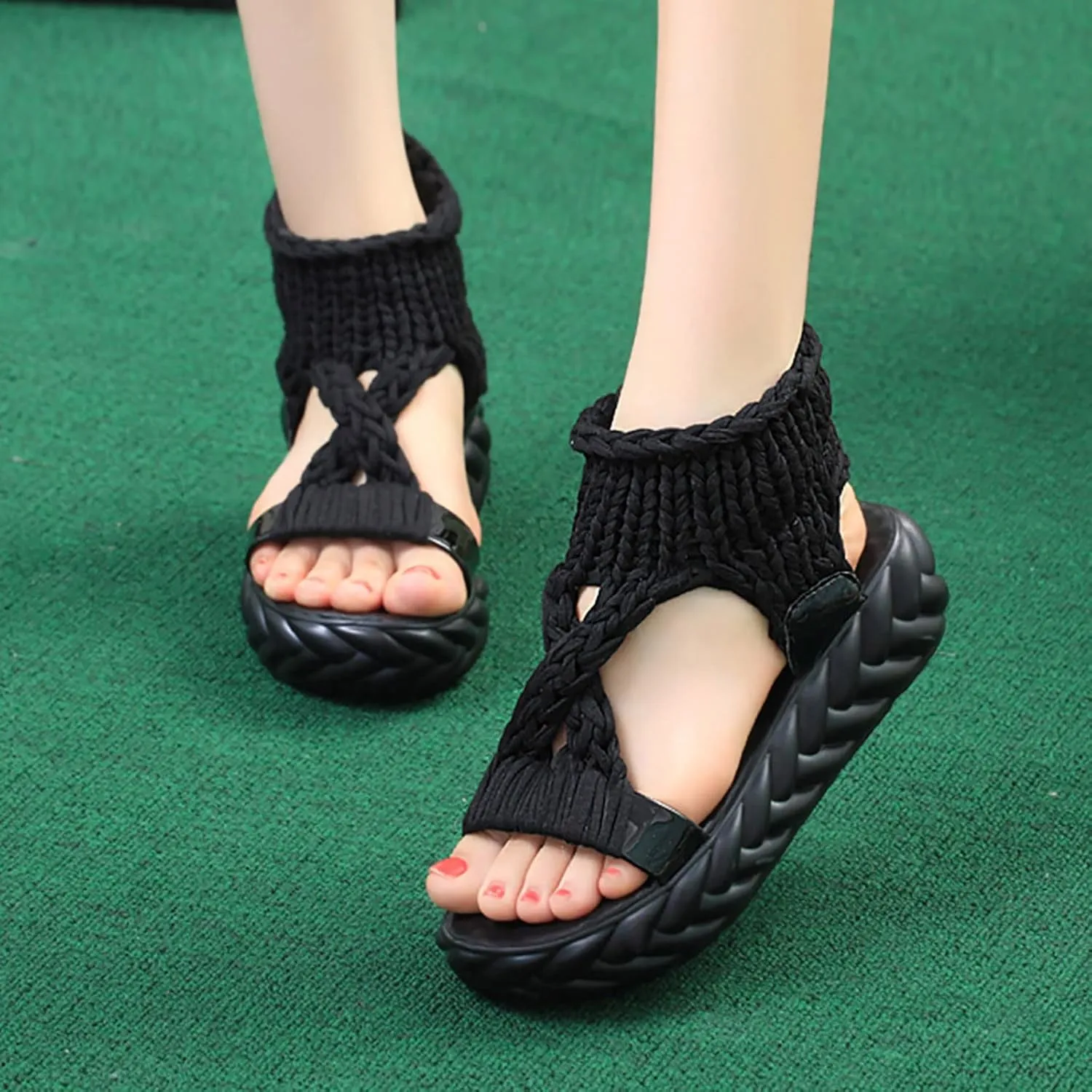 Women's Summer Sandals, Orthopaedic Shoes, Breathable Toe Comfortable Leisure Mules, Outdoor Beach Slippers