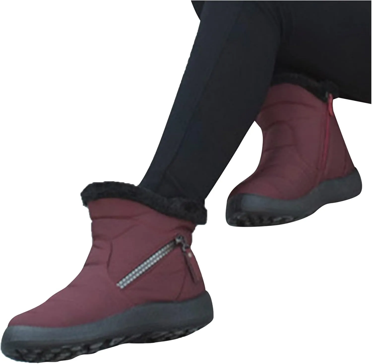 Women's Wide Snow Boots Waterproof Insulated Snow Boots Women Wide Width Womens Boots for Snow Women's Winter Boots Botas De Mujer Para El Frio De Vestir Con Tacones