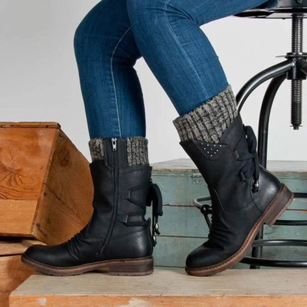 Women's Wide Snow Boots Waterproof Insulated Snow Boots Women Wide Width Womens Boots for Snow Women's Winter Boots Botas De Mujer Para El Frio De Vestir Con Tacones