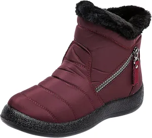 Women's Wide Snow Boots Waterproof Insulated Snow Boots Women Wide Width Womens Boots for Snow Women's Winter Boots Botas De Mujer Para El Frio De Vestir Con Tacones