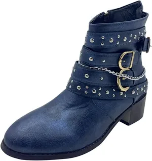 Womens Winter Boots Ankle Black Dress Booties for Women Women Suede Boots Wide Boot for Men Comfortable and Soft Lightweight Slip on Pointed Toe Chunky Stacked Heel