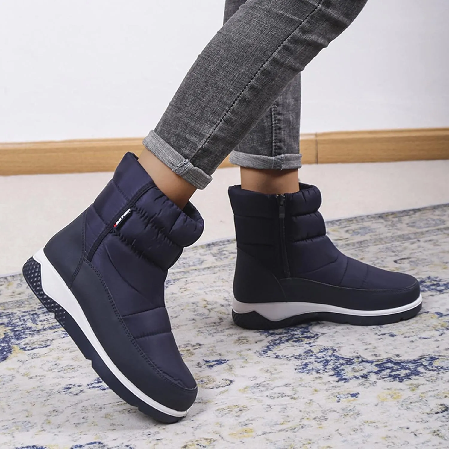 Womens Winter Boots Waterproof Wide Leg Womens Winter Dress Boots Size 12 Women Winter Boots Extra Wide Width Winter Boots for Women Waterproof Size 11 Snow Boots for Waterproof