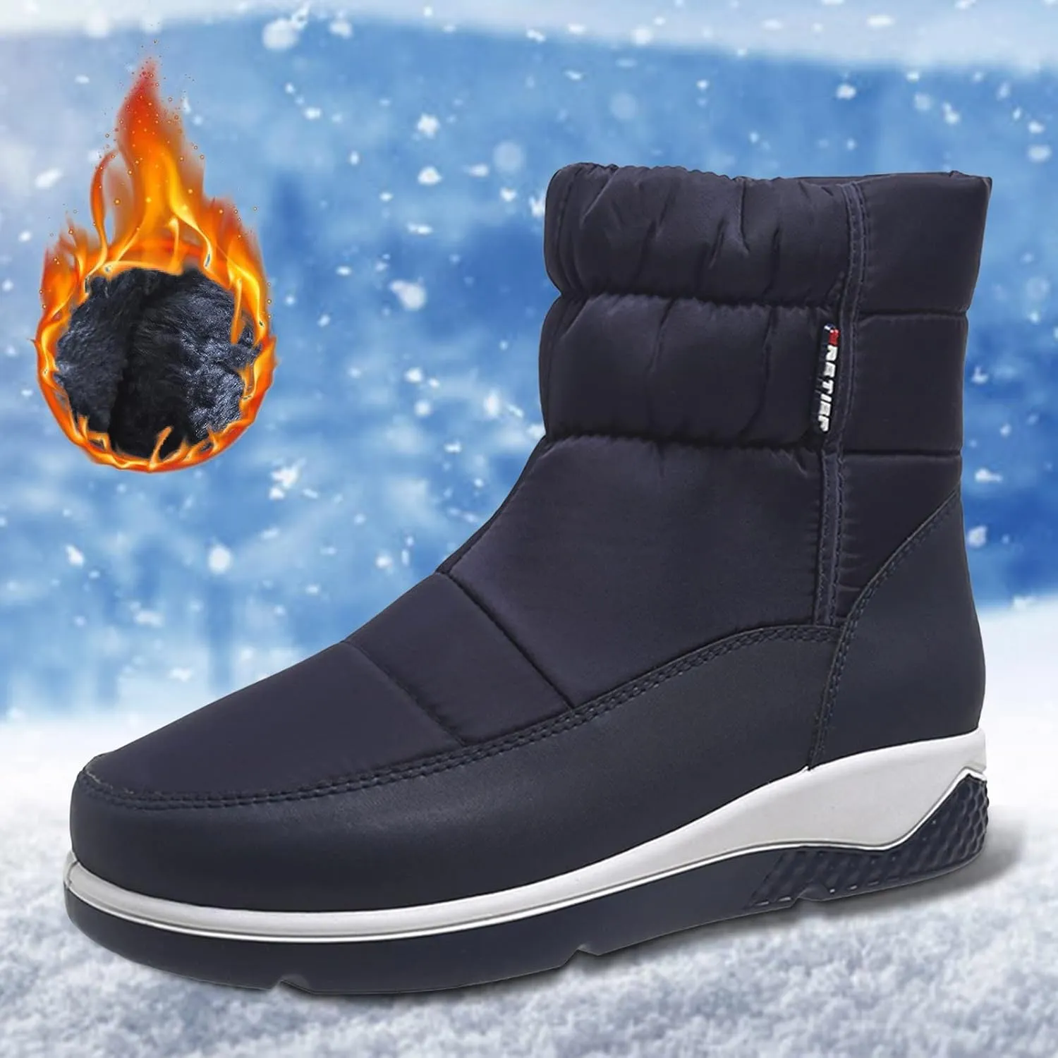 Womens Winter Boots Waterproof Wide Leg Womens Winter Dress Boots Size 12 Women Winter Boots Extra Wide Width Winter Boots for Women Waterproof Size 11 Snow Boots for Waterproof