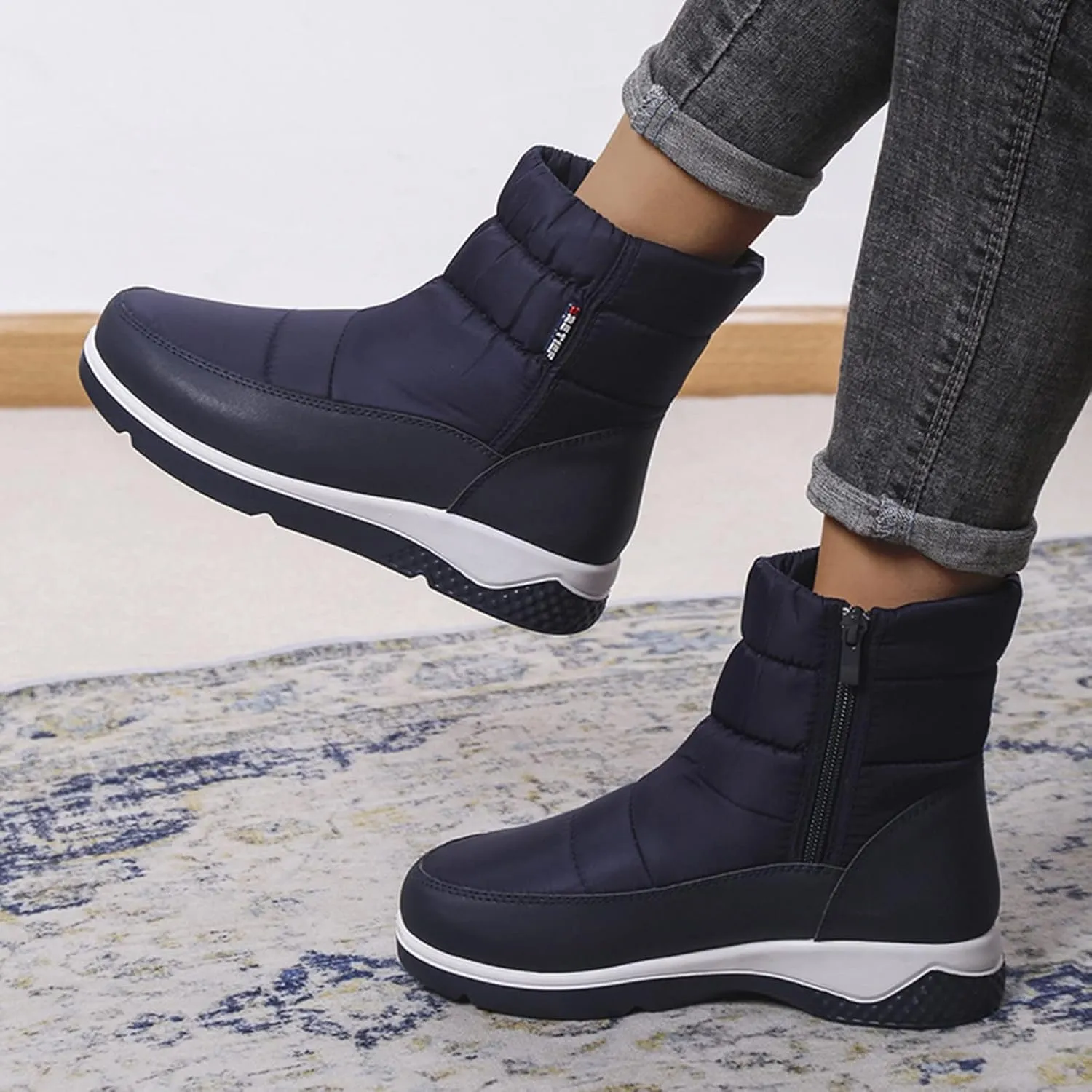 Womens Winter Boots Waterproof Wide Leg Womens Winter Dress Boots Size 12 Women Winter Boots Extra Wide Width Winter Boots for Women Waterproof Size 11 Snow Boots for Waterproof