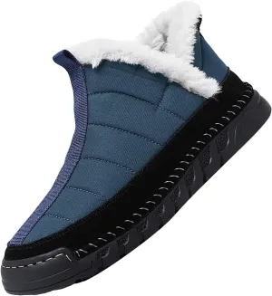 Womens Winter Business Casual Shoes Women's Wide Width Waterproof Snow Boots Fuzzy Boots Cozy Boots for Women Mid Calf Winter Boots for Women Waterproof Sales Clearance