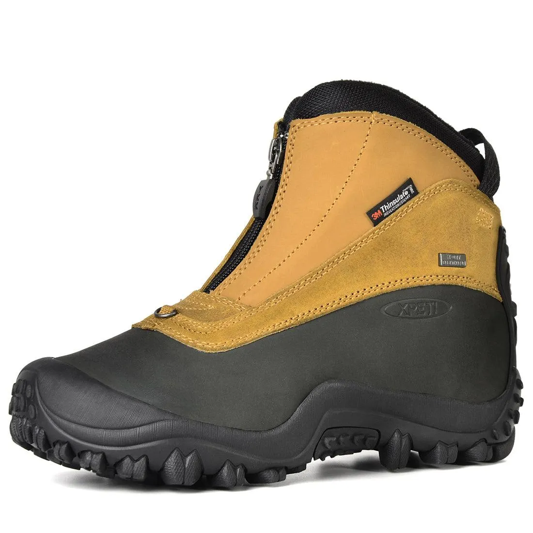 XPETI Men's SnowRider Zipper Waterproof Winter Hiking Boots