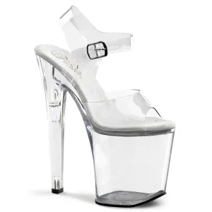 XTREME-808 Clear Platform 8 Inch Pole Dancing Shoes